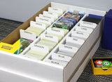 Set of 10 BCW tall trading card dividers with colorful shoe-themed designs for organizing collectible cards.