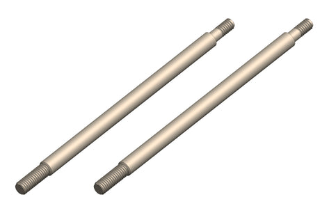Team Corally 66mm steel rear shock shaft for RC cars like Dementor, Kronos, Python, Radix, or Shogun, shown in the image.