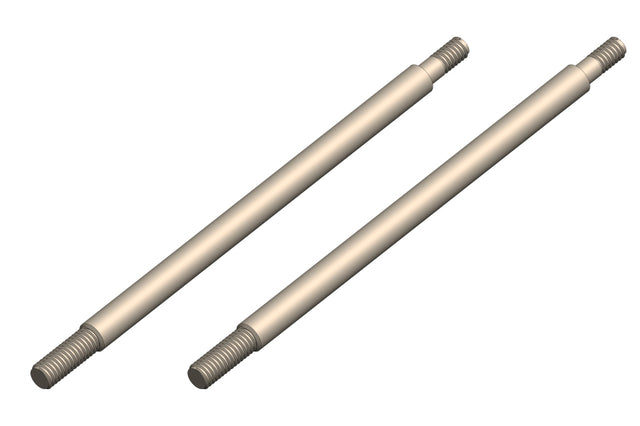 Team Corally 66mm steel rear shock shaft for RC cars like Dementor, Kronos, Python, Radix, or Shogun, shown in the image.