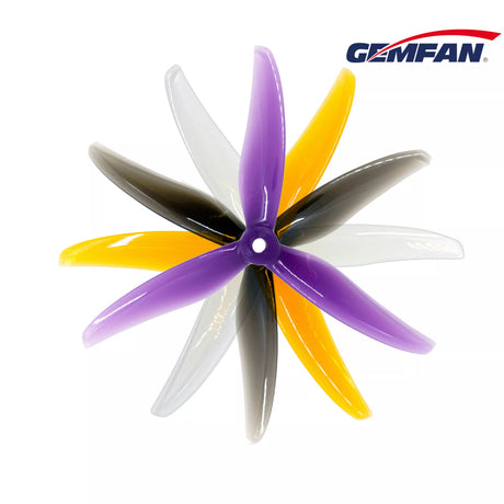 Pair of Gemfan 5236 Hurricane 5mm drone propellers, four propellers in two pairs, designed for quadcopters and drone use.