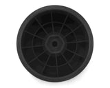 Black DE Racing Speedline ST RC car wheels for 1/10 trucks, featuring durable construction and sleek design.