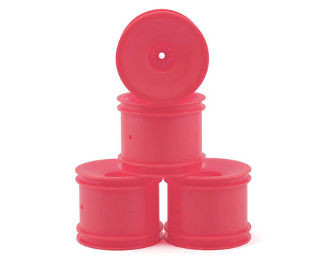 DE Racing Speedline ST RC car wheels for 1/10 trucks in pink, featuring lightweight design and durable construction for off-road racing.