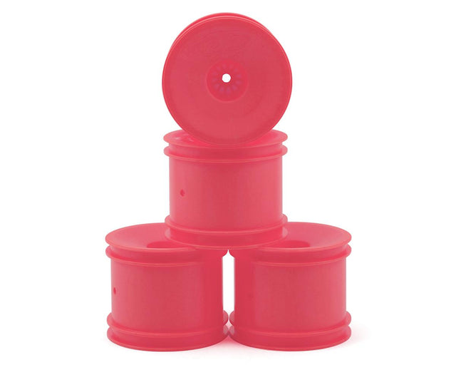 DE Racing Speedline ST RC car wheels for 1/10 trucks in pink, featuring lightweight design and durable construction for off-road racing.