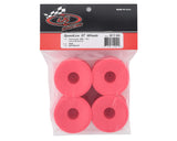 Pink DE Racing Speedline ST RC car wheels for 1/10 trucks with detailed tread pattern and sleek design.