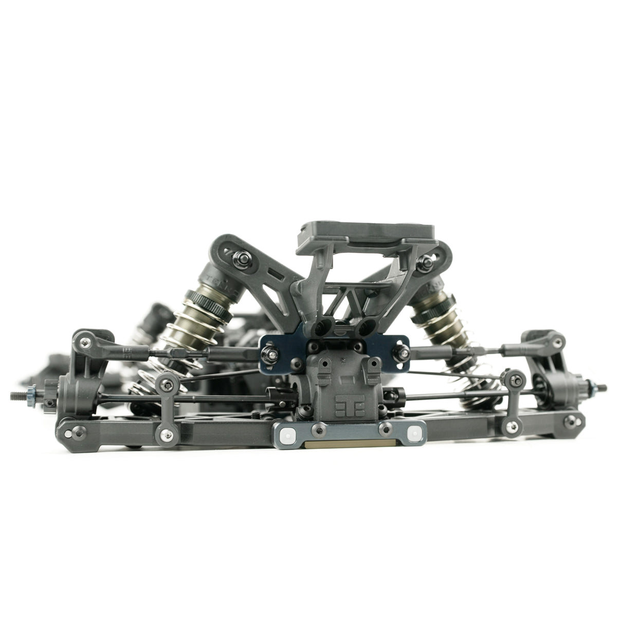 Tekno EB410.2 1/10th scale 4WD competition electric RC buggy kit with detailed chassis and suspension components.