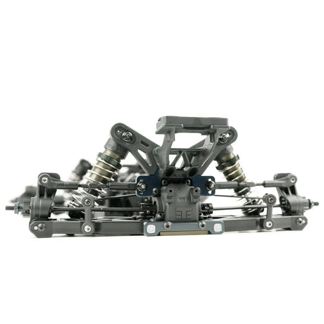 Tekno EB410.2 1/10th scale 4WD competition electric RC buggy kit with detailed chassis and suspension components.