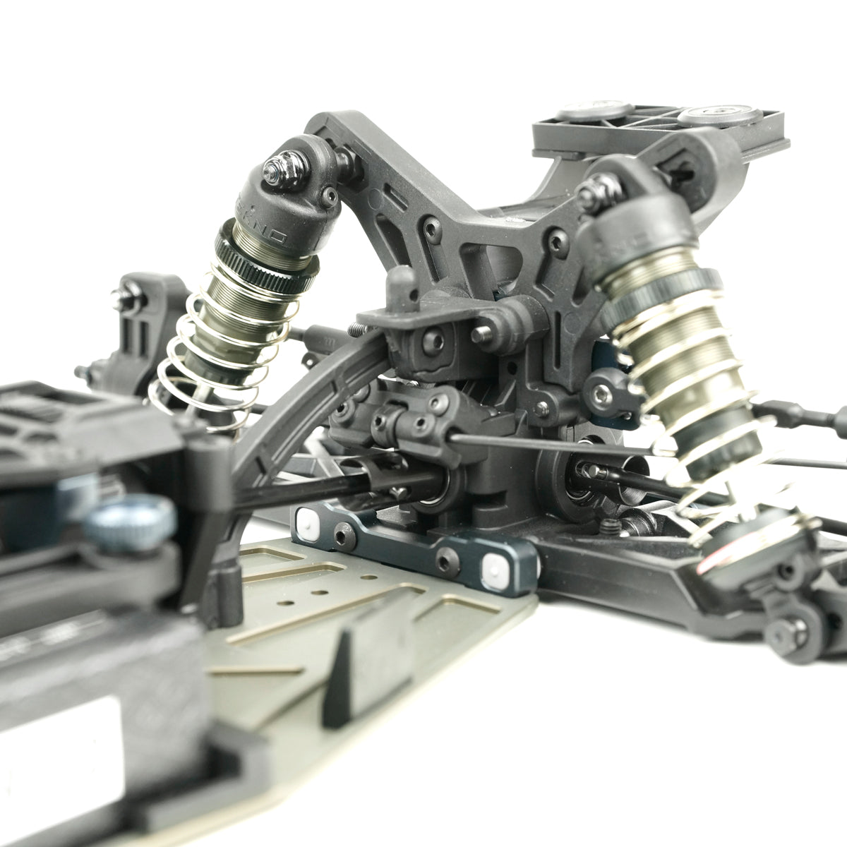 Tekno EB410.2 1/10th scale 4WD electric RC buggy kit with sleek design and detailed chassis, ready for competitive racing.