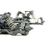 Tekno EB410.2 1/10th scale 4WD electric RC buggy kit with detailed chassis and suspension components for competition racing.