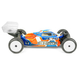 Tekno EB410.2 1/10th scale 4WD electric RC buggy kit with detailed chassis and suspension components for off-road racing.