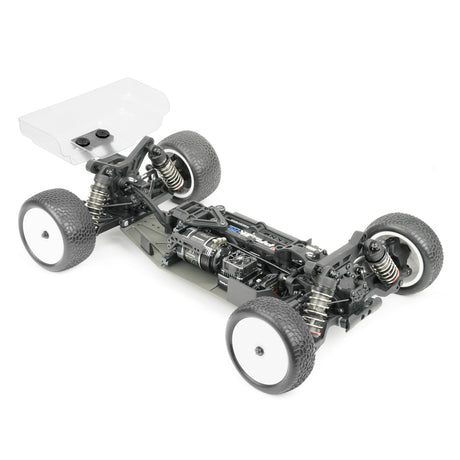 Tekno TKR6502 EB410.2 1/10th scale 4WD electric buggy kit with black and red body and racing tires.