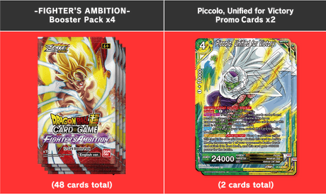 Bandai Dragon Ball Super Fighter's Ambition Premium Packs PP10, featuring colorful character artwork and packaging.
