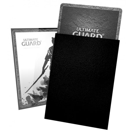 Black Ultimate Guard Katana Standard Size Card Sleeves for protective card storage and gameplay.
