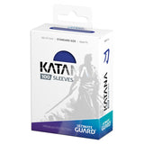 Blue Ultimate Guard Katana Sleeves standard size for protecting trading and collectible cards.