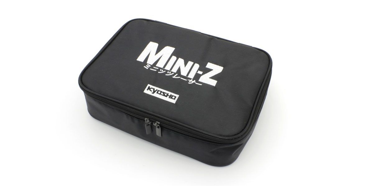 Kyosho Mini-Z bag for RC car parts, featuring a compact carrying case with compartments for Mini-Z model accessories and tools.