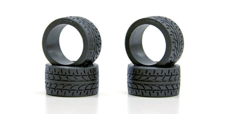 Kyosho Mini-Z RC car racing radial wide tires with 20° angle for improved grip and performance.