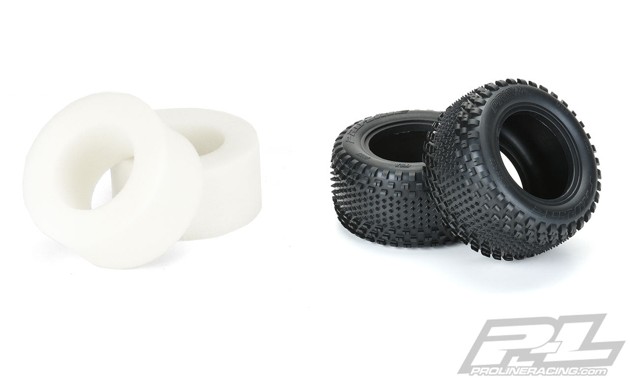 Proline Prism T 2.2-inch Z4 soft carpet truck front tires for 1/10 RC car, detailed rubber tread and sidewall design