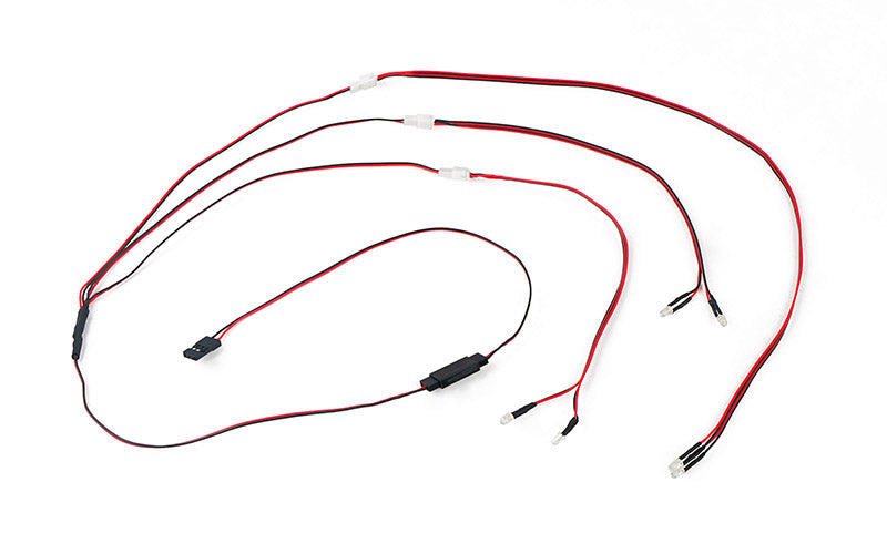RC4WD Basic LED Lighting System for KC Light Set showing compact black control unit and wiring for RC off-road vehicle lighting.