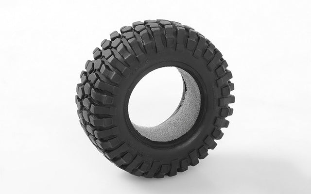Pair of RC4WD Rock Crusher 1.0 Micro Tires by Element for RC vehicles, showing rugged tread and sidewall details.