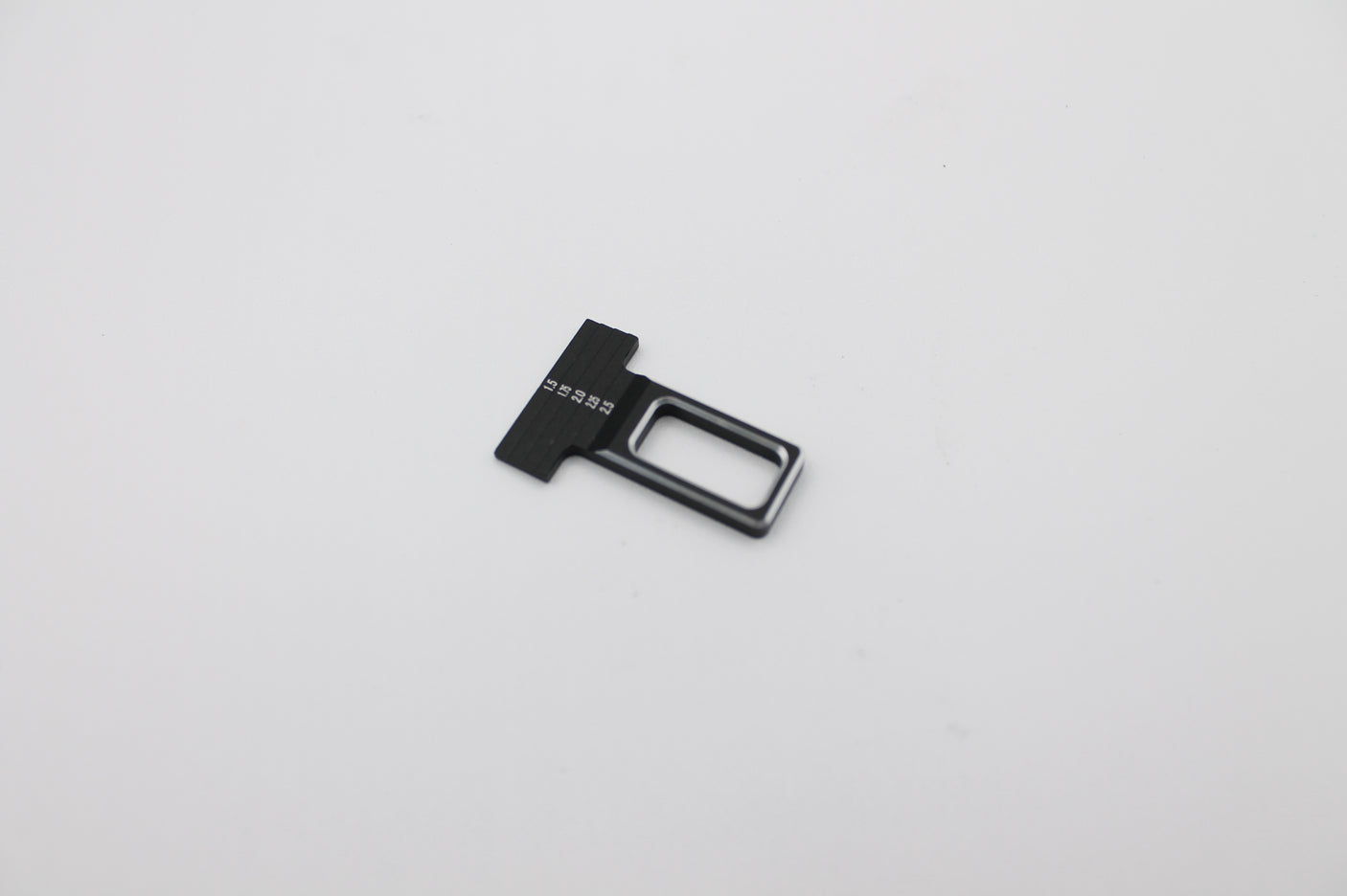 Reflex Racing RX28A-02 fine adjustment ride height gauge for RC car parts, showing precise measurement tool and scale.