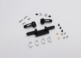 Reflex Racing RX28A-17 KISS adjustable front end for RC cars, showcasing precision metal components and adjustable steering links.