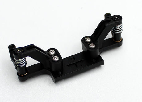 Reflex Racing RX28A-17 KISS adjustable front end for RC car, showcasing metal components and precise engineering details.