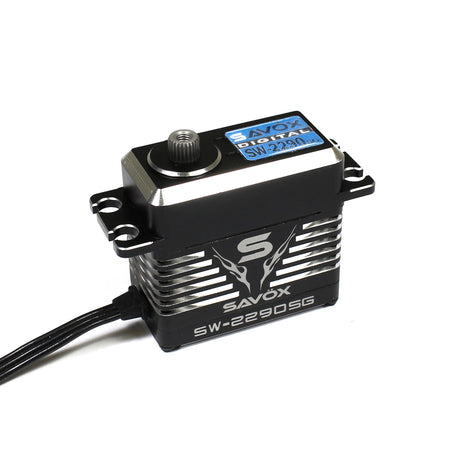 Savox SW-2290SG-BE Black Edition waterproof brushless digital servo for RC cars, high voltage, 0.11 sec speed, 972 oz-in torque
